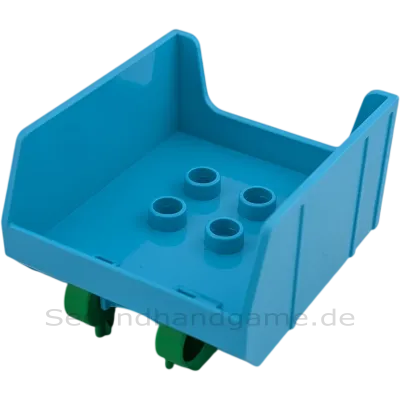 Lego Duplo 14084 Anhänger Aufsatz Azur mit Grün kippbar