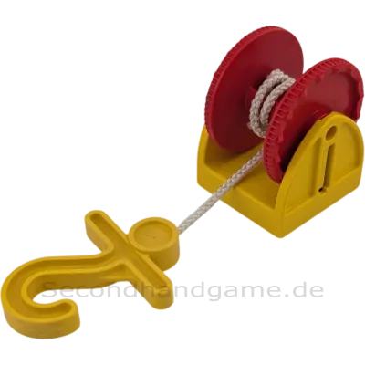 Lego Duplo 4654 Kran Seilwinde mit gelben Haken Gelb Rot