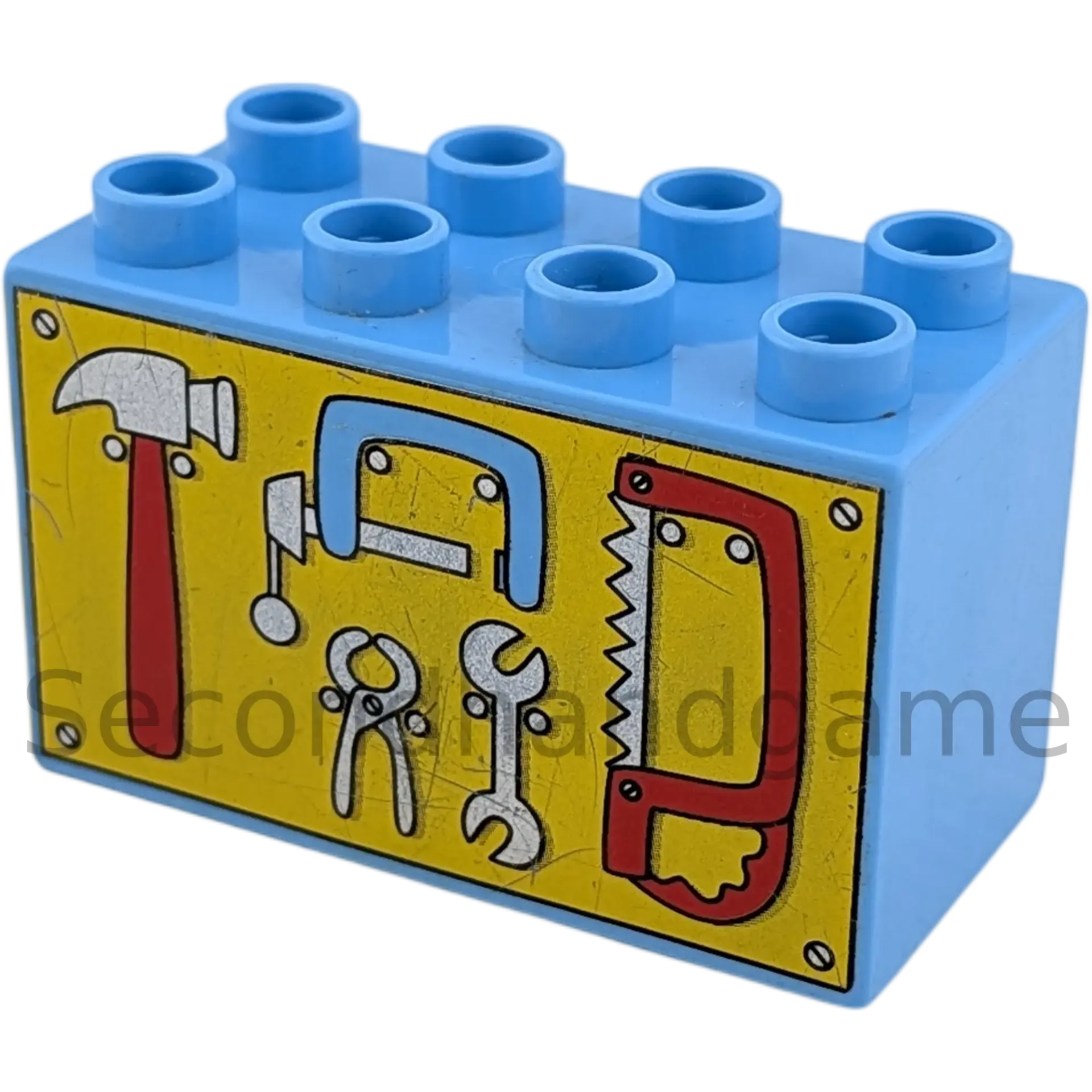 Lego Duplo 31111 Werkzeugstein Hammer Säge 2x4x2 Hellblau