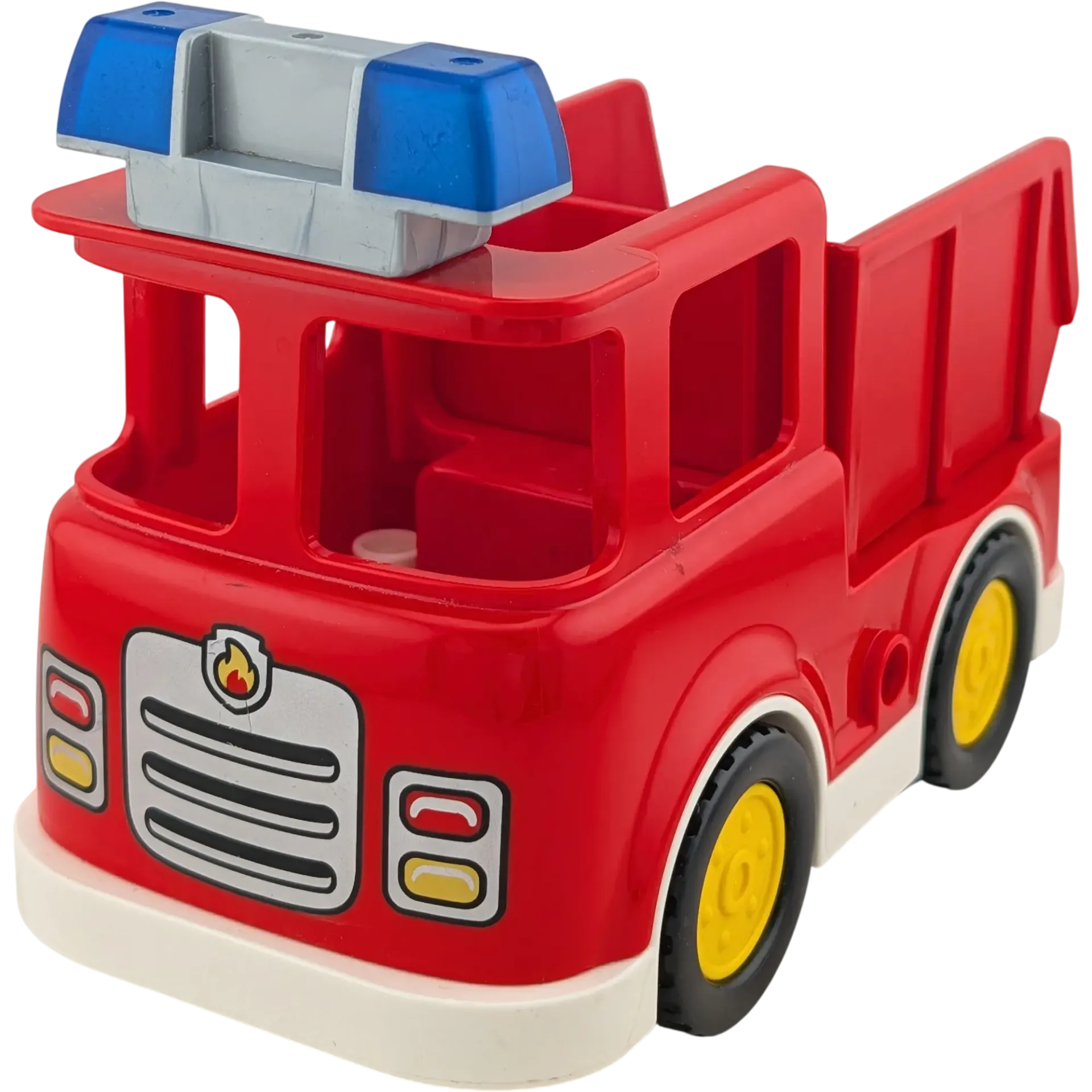 Lego Duplo Feuerwehrauto Jeep Rot mit Container auf der Ladefläche