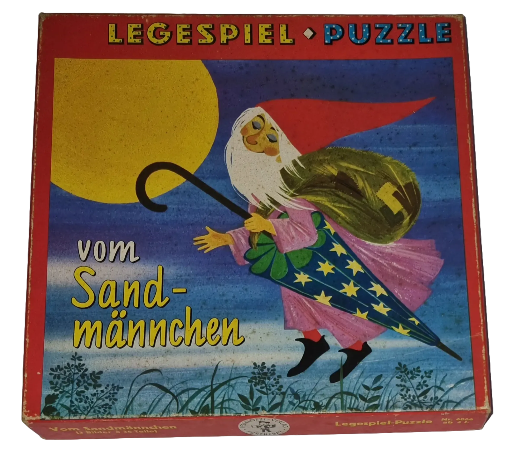 Pestalozzi-Verlag 3 Legespiel Puzzle 3 x 36 Teile Sandmännchen 6866