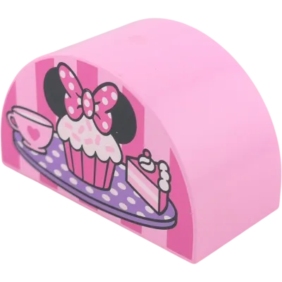 Lego Duplo 31213 Stein 2x4x2 abgerundet Rosa Minnie Mouse Cafe