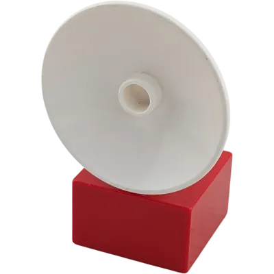 Lego Duplo 92009 Antenne Weiß auf rotem Stein Satellitenschüssel 