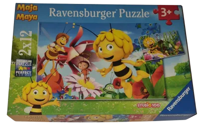 Ravensburger Premium Puzzle 2 x 12 Teile 075942 Biene Maja auf der Blumenwiese