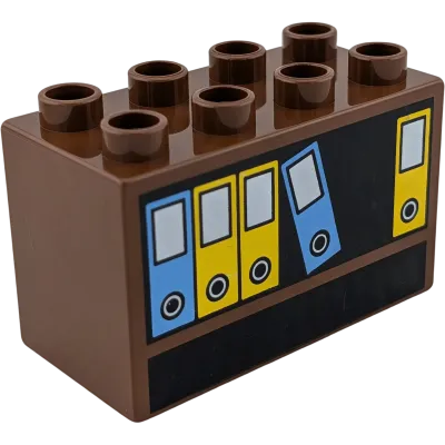 Lego Duplo 31111 Stein Dunkelbraun mit Bücheregal 2x4x2