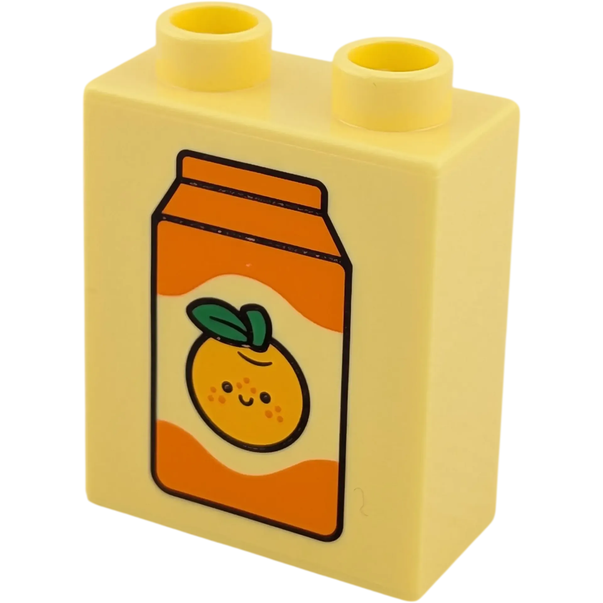 Lego Duplo 4066 Stein 1x2x2 Hellgelb Orangensaft Mandarine Getränk