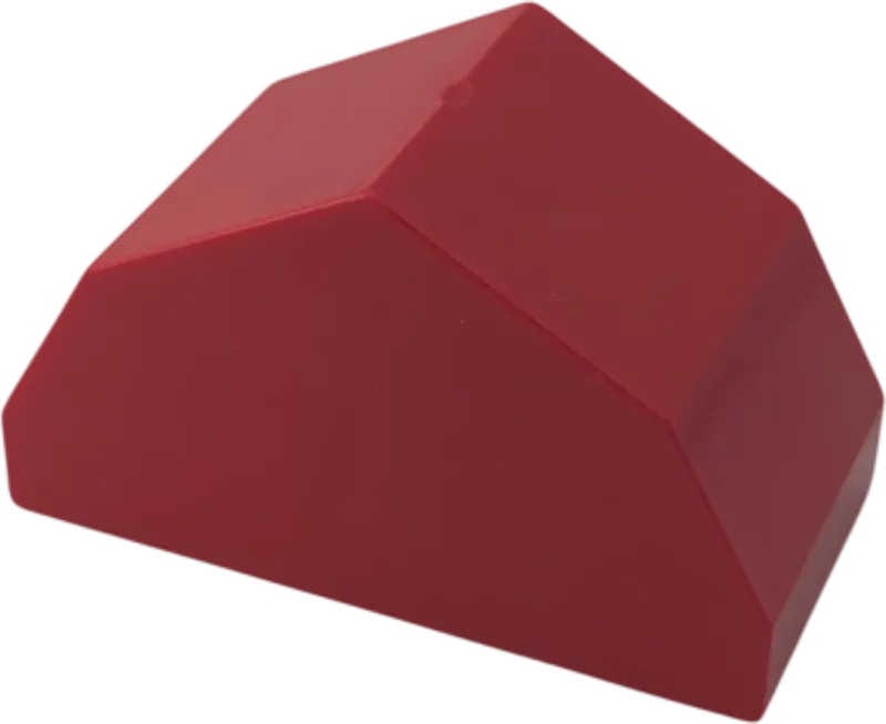 Lego Duplo Dach Stein 4x2x2 rot Spitzdach mit 7 Ecken