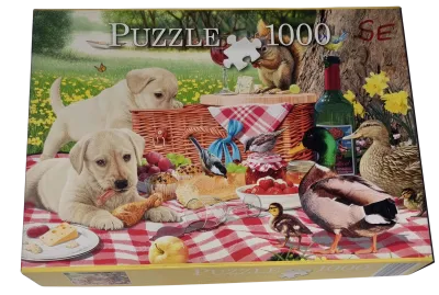 Innovakids Puzzle 1000 Teile Welpen Picknick
