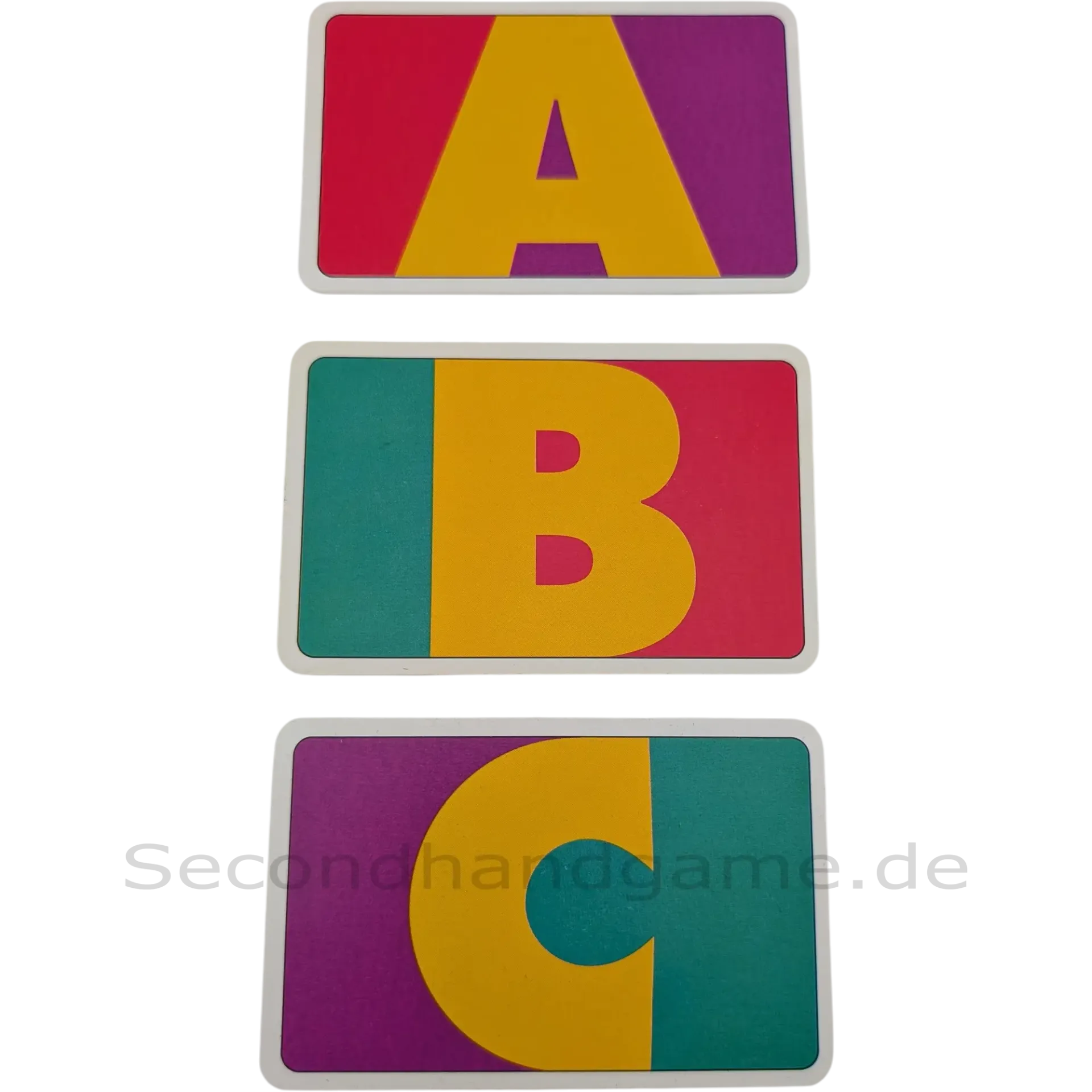 FX Schmid Aha! Ersatzkarte Rückseite Buchstabe A, B oder C / Vorderseite Chip Pink 