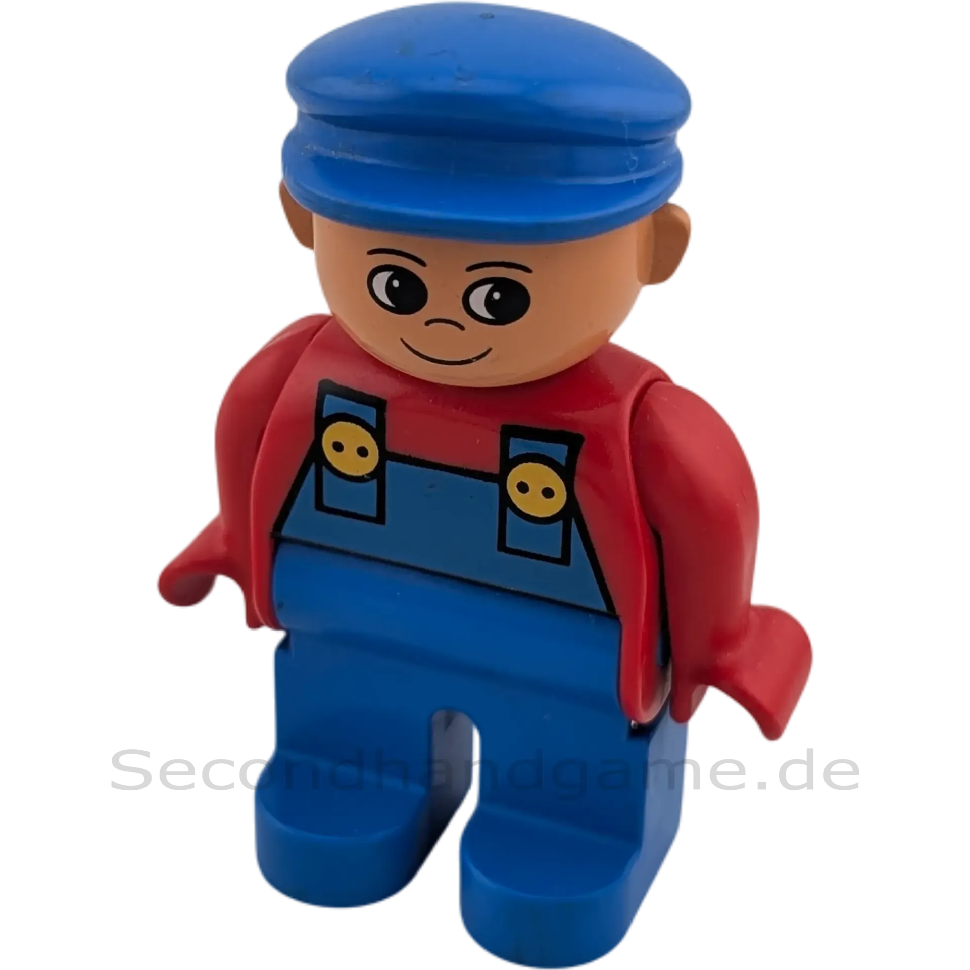 Lego Duplo Figur Mann 4555 Mann mit blauer Latzhose und blauer Kappe