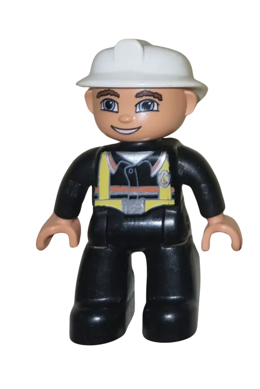 Lego Duplo Figur Feuerwehrmann 47394 Helm weiß
