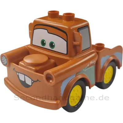 Lego Duplo Disney Cars Hooks Braunes Auto gelbe Felgen