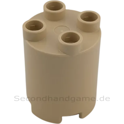 Lego Duplo 98225 Rund Bau Stein 2x2x2 Säule Vase Blumentopf Stamm Beige