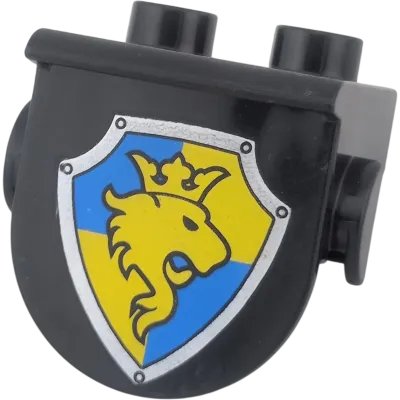 Lego Duplo 1x2 Schwarz Löwe Gelb Blau Ritter