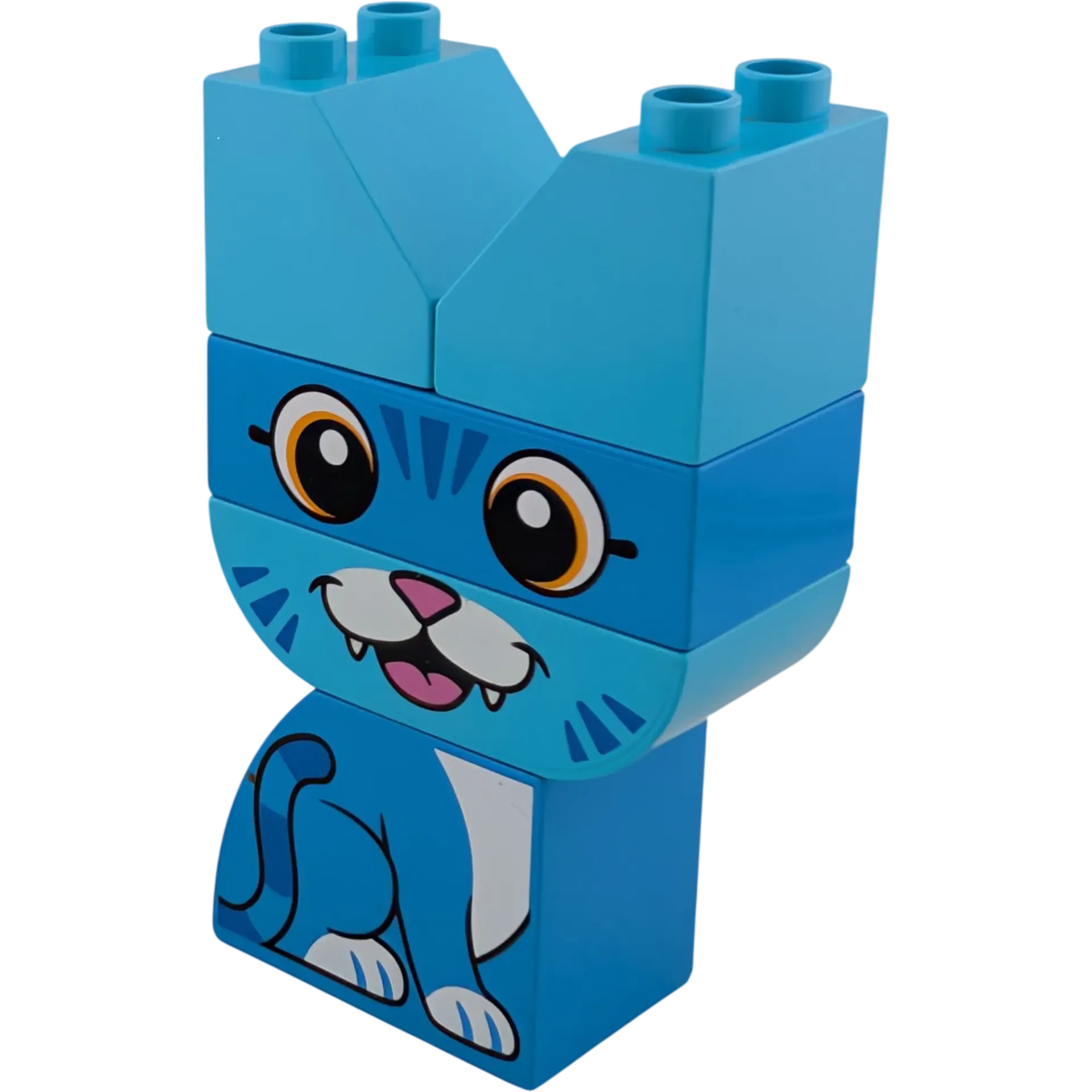 Lego Duplo Katze Blau aus fünf Steinen