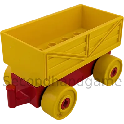 Lego Duplo Eisenbahn Güteranhänger Gelb Rot