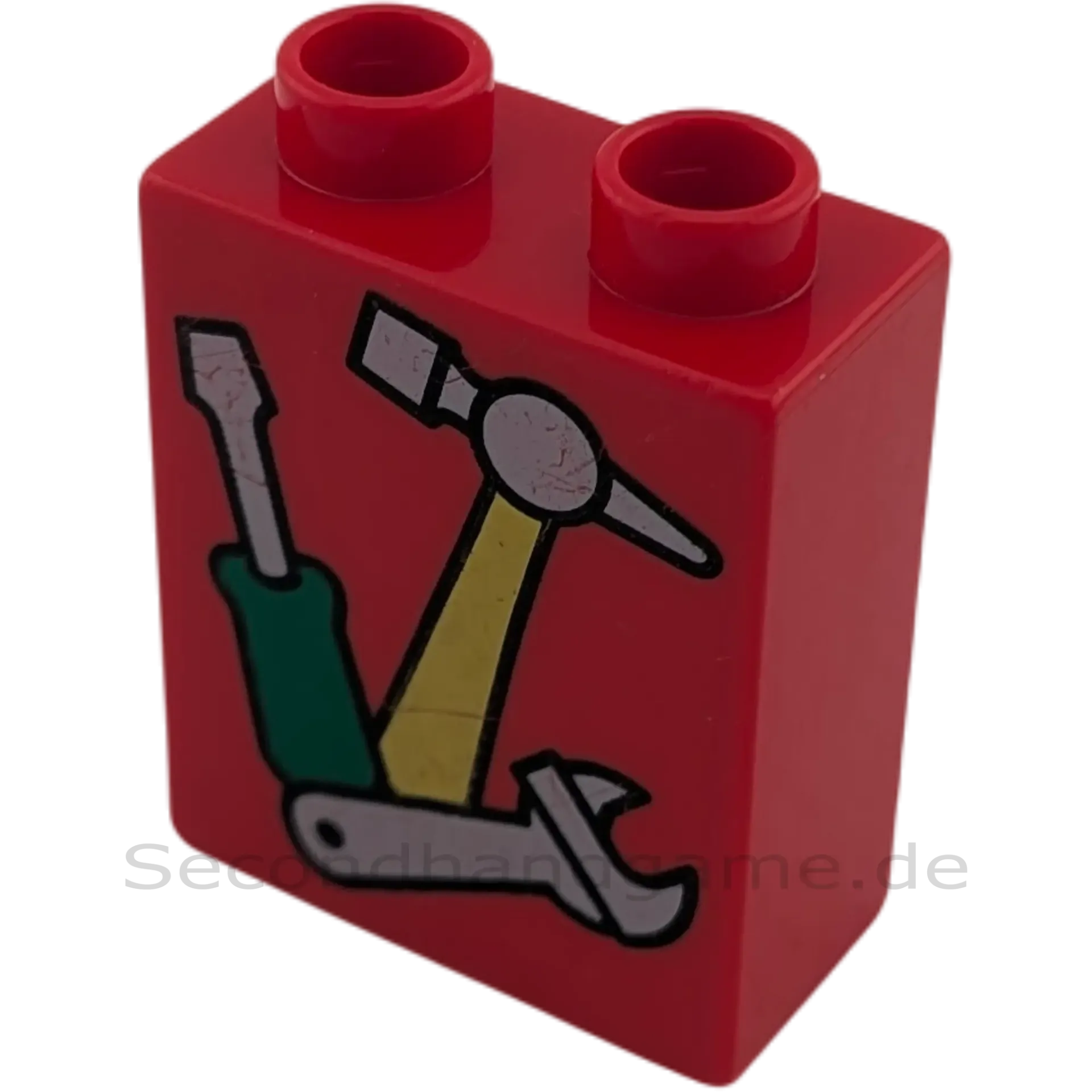 Lego Duplo  1x2 Stein Rot Werkzeug 