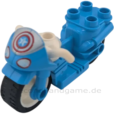 Lego Duplo Motorrad Mofa Hellblau Spiderman