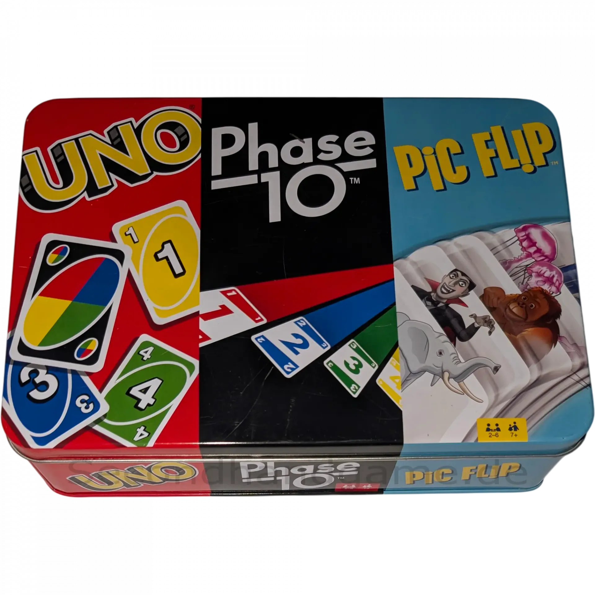 Mattel Pic Flip, Phase 10, UNO