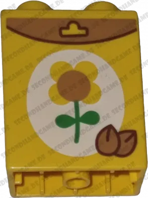 Lego Duplo  1x2 Stein Gelb Blumensamen Sonnenblume