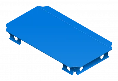QUADRO Mini Platte 8 × 4 cm Blau