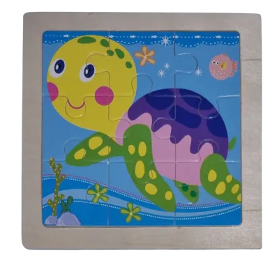 Legepuzzle Holzpuzzle 9 Schildkröte