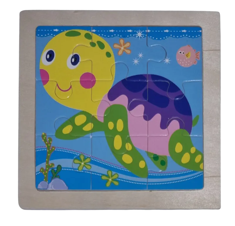 Legepuzzle Holzpuzzle 9 Schildkröte