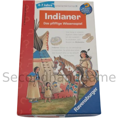 Ravensburger Indianer Das pfiffige Wissensspiel 232611 Wieso? Weshalb? Warum?
