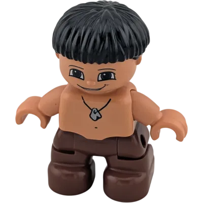 Lego Duplo Steinzeit Junge Kette mit Stein