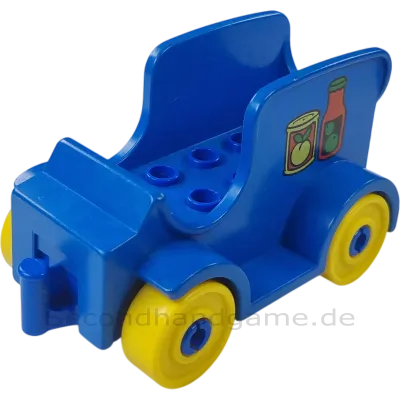 Lego Duplo Auto Getränke Lieferant Lieferwagen Blau Gelb
