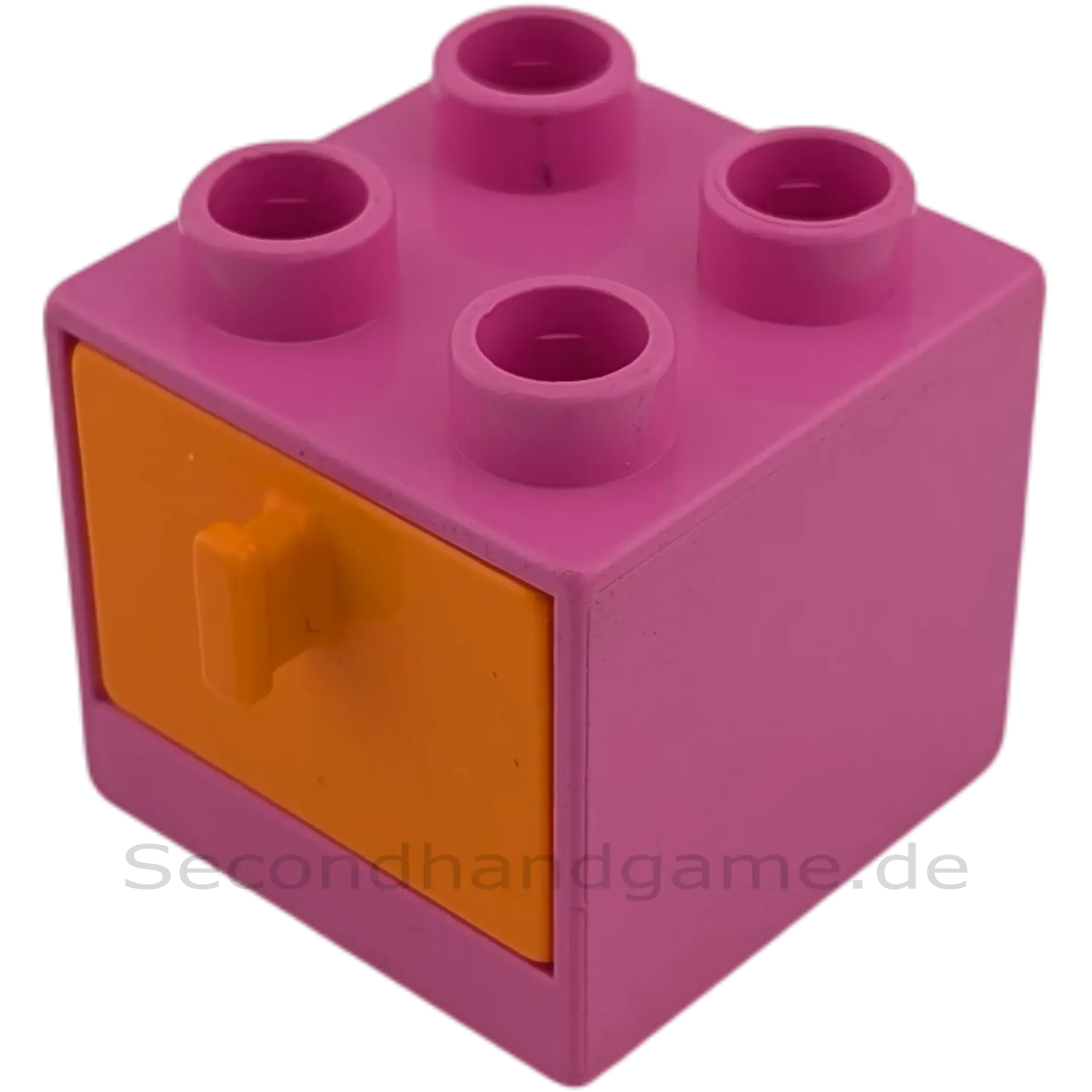 Lego Duplo 4890 Regal Schrank Pink mit orangener Schublade