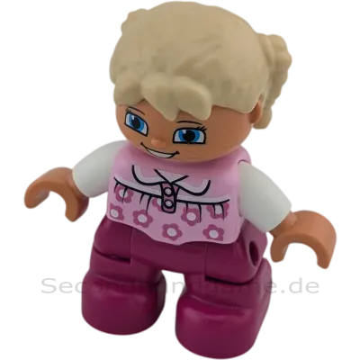 Lego Duplo 534H3 Mädchen Kind Rosa Bluse Pinke Hose blonde Zöpfe