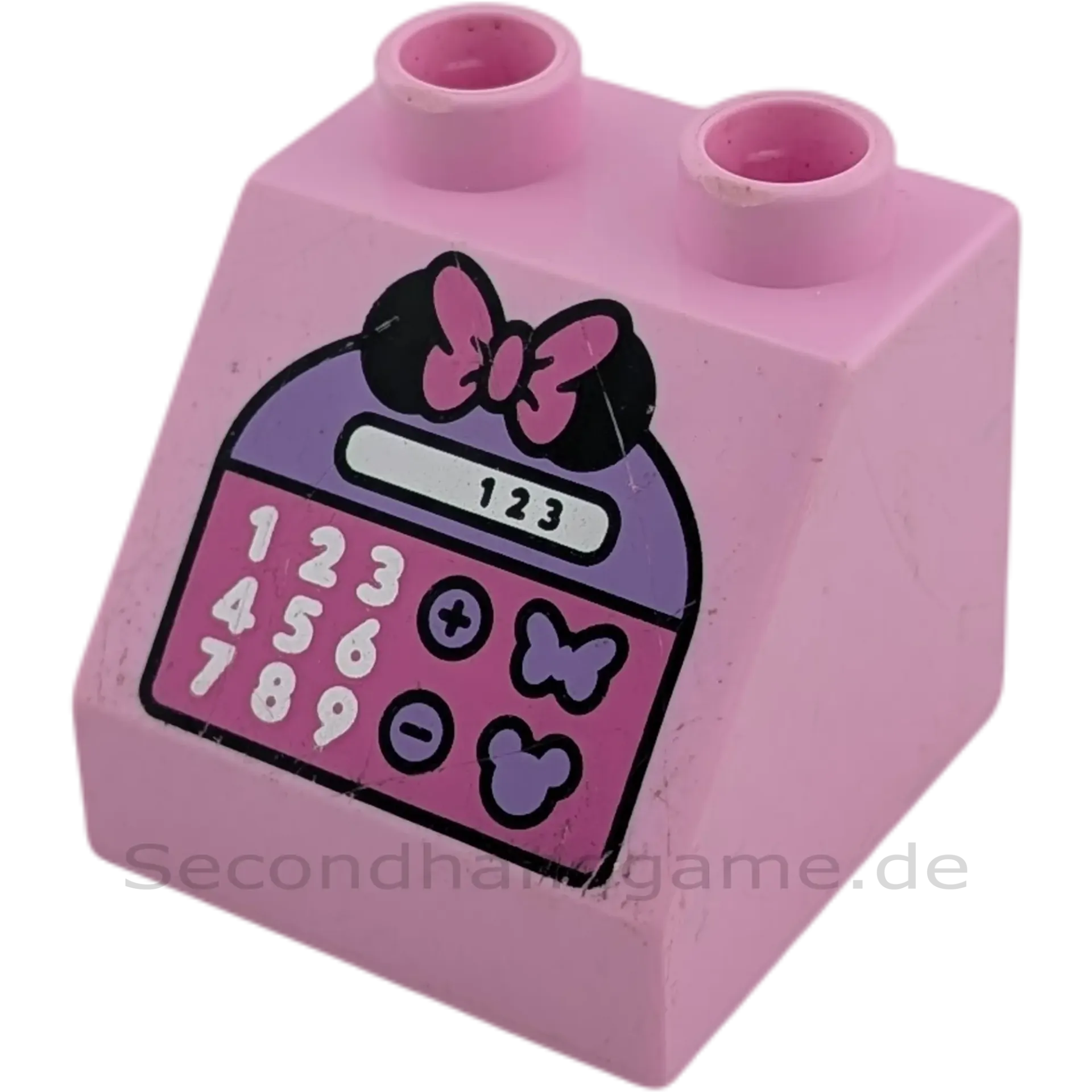 Lego Duplo 6474 Schrägstein 2x2x1 Mini Mouse Kasse Rosa
