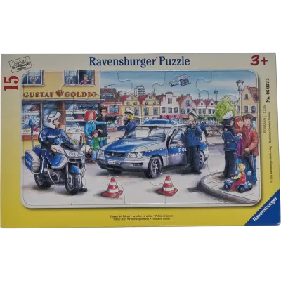 Ravensburger Rahmenpuzzle 15 Teile Einsatz der Polizei 060375