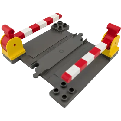 Lego Duplo Schiene Bahnübergang Grau Gelb
