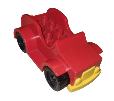 Lego Duplo 4853 Auto Rot Räder Schwarz