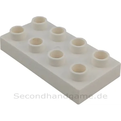 Lego Duplo 40666 Platte 2x4 Weiß