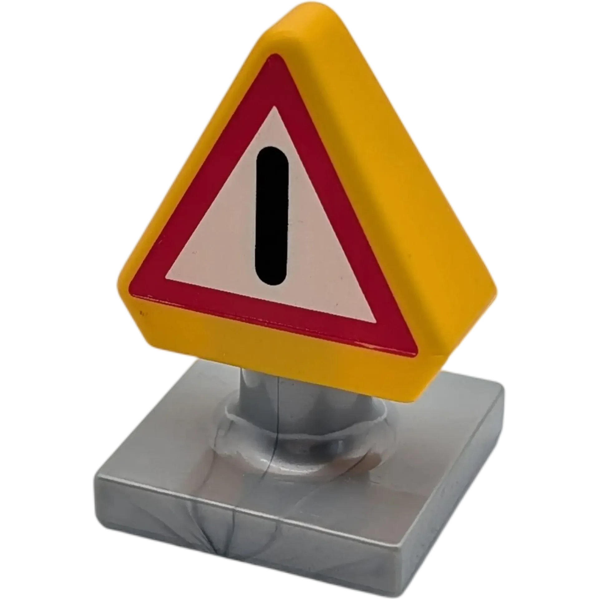 Lego Duplo 3-01 Schild Achtung Ausrufezeichen Orange Rot