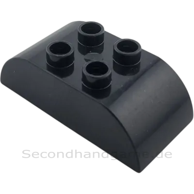 Lego Duplo 2x4 Dachstein 98223 Schwarz