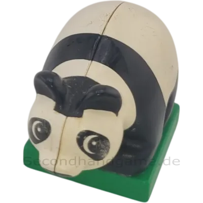 Lego Duplo Pandabär auf Platte Klein Schwarz Weiß Tierkind