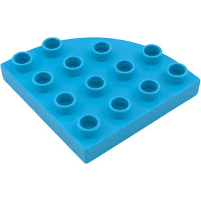 Lego Duplo 98218 Platte 4x4 Rund Azur Blau