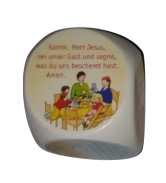 Gebetswürfel Holz Tischgebet