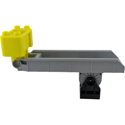 Lego Duplo Drehleiter Feuerwehr Schwarz Grau Neongelb