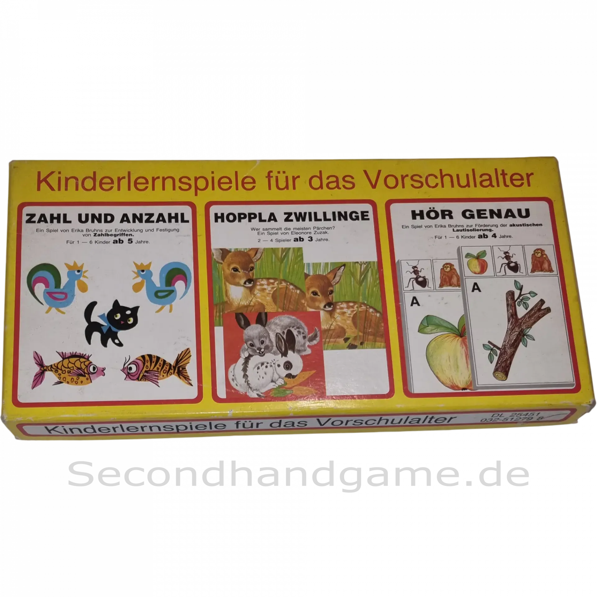 Kinderlernspiele für das Vorschulalter Hör genau, Hoppla Zwillinge, Zahl und Anzahl