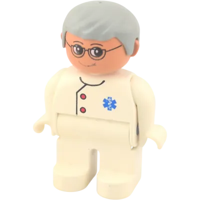 Lego Duplo Figur Sanitäter Arzt Pfleger Opa